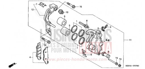 ETRIER DE FREIN AVANT CRF250R4 de 2004